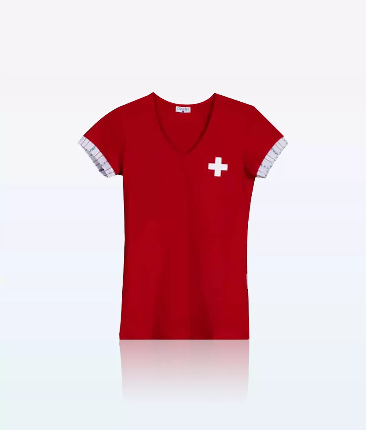 Women T Shirt With Swiss Cross 3