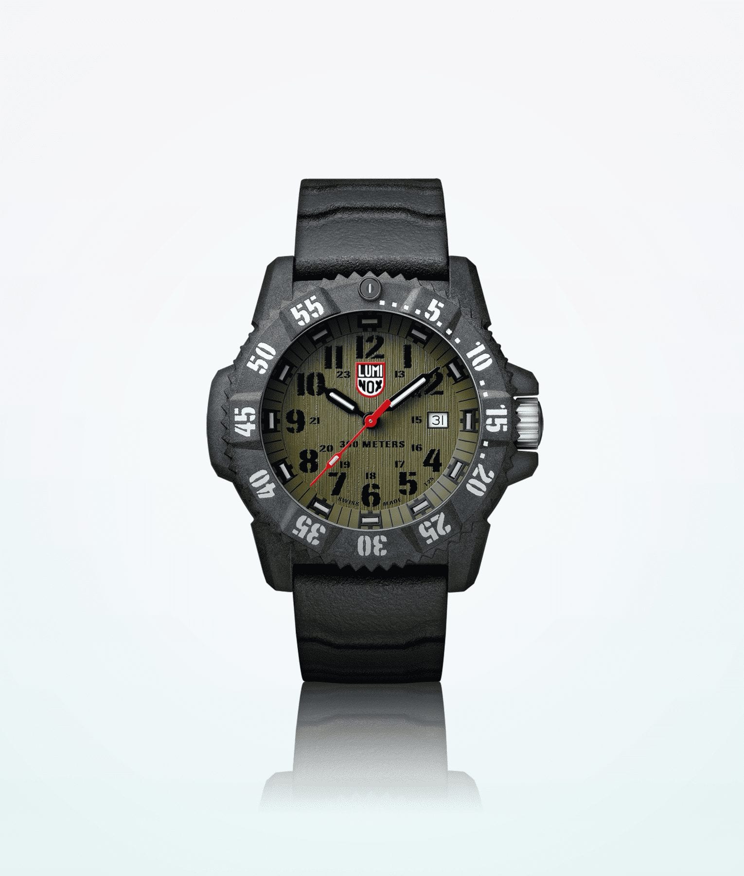 Luminox Master Carbon 3800 Series Men Wristwatch Black Green