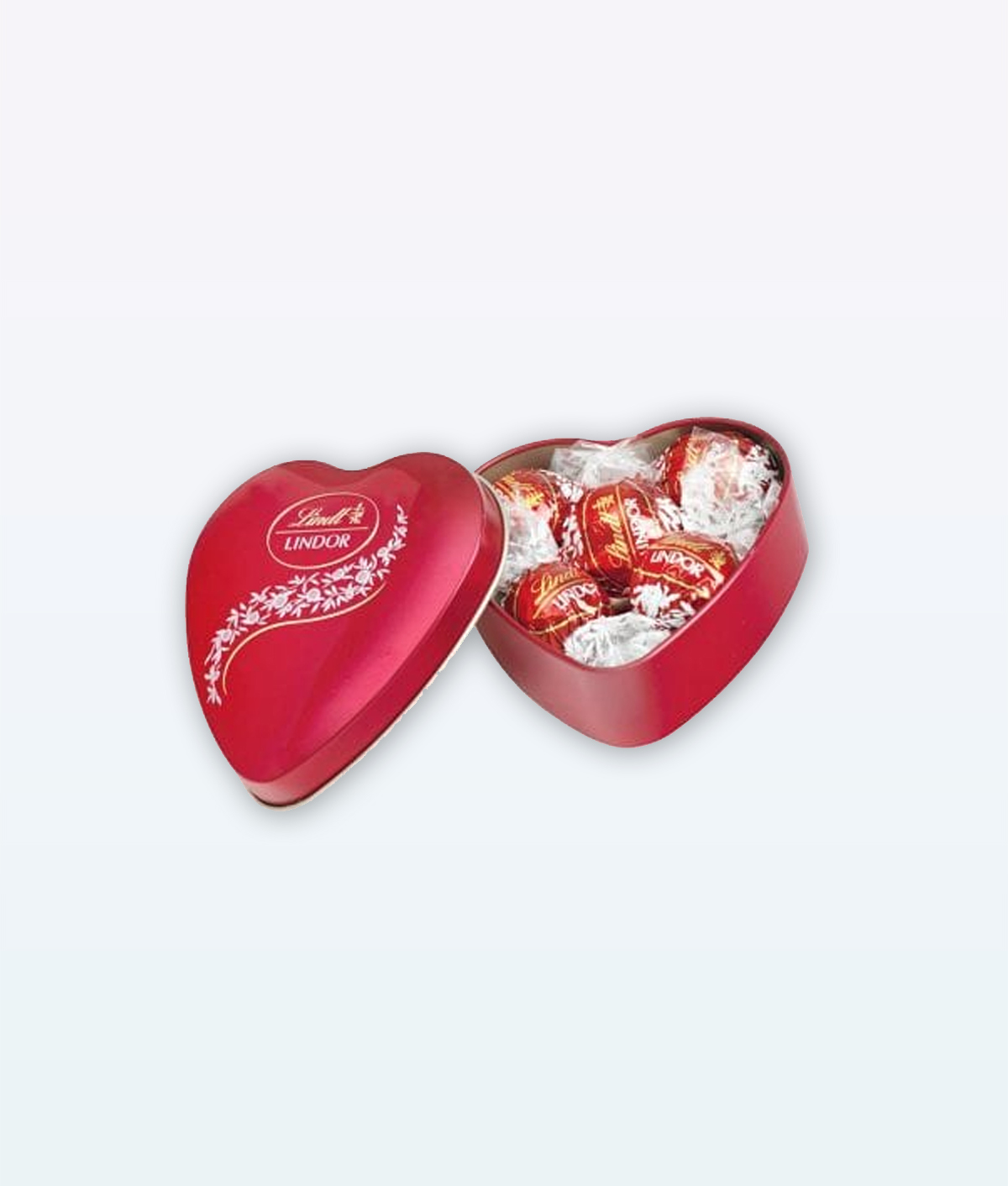 Lindt Lindor Chocolate Heart Box 62g open