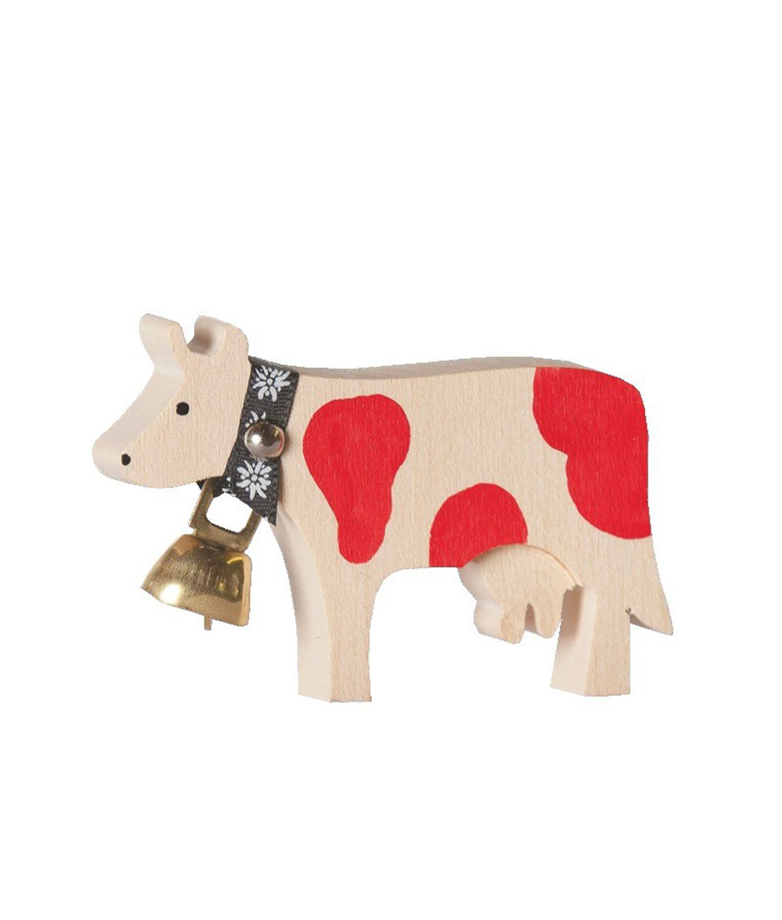 Wooden Cow Magnet Red Cow