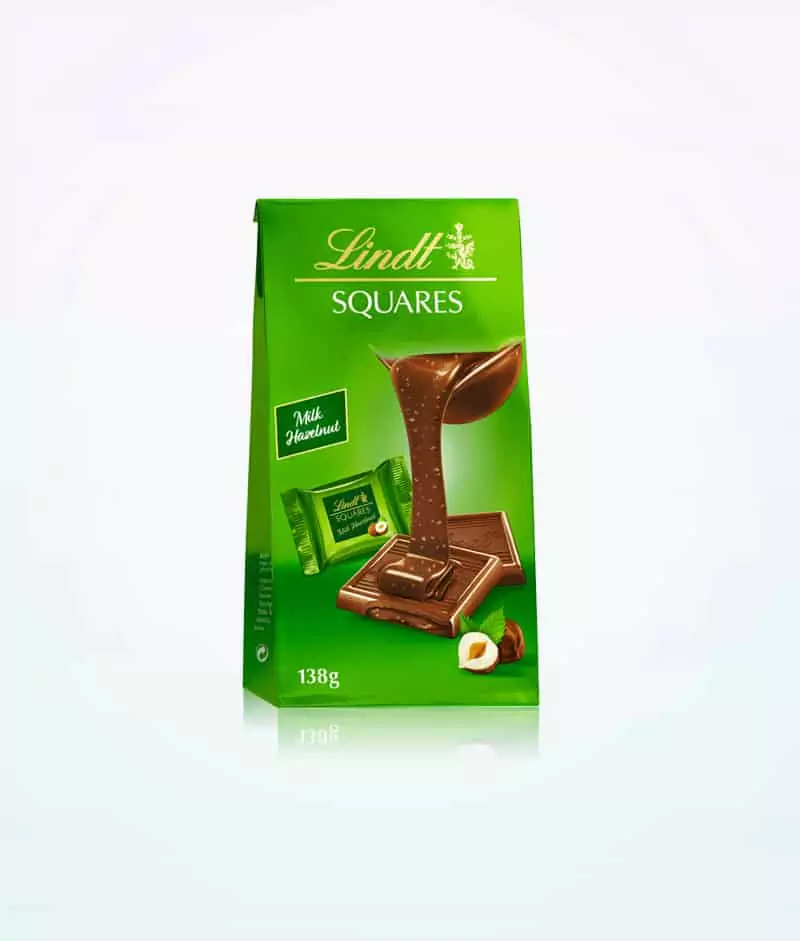 lindt chocolate squares milk hazelnut