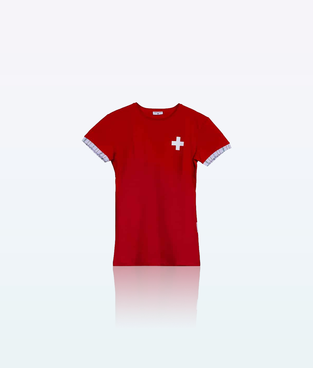 Men T Shirt with Swiss Cross 3