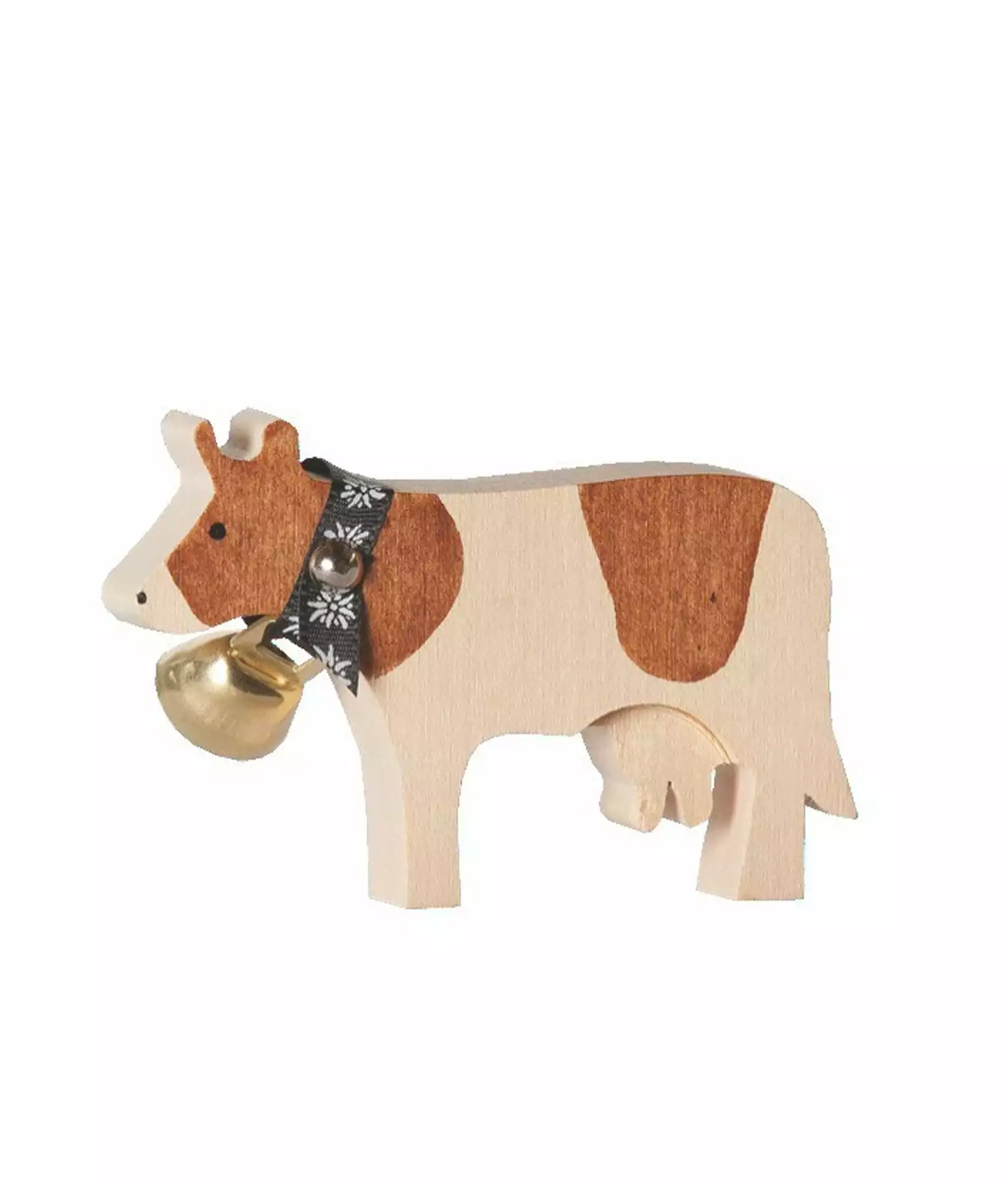 Wooden Cow Magnet Red Holstein Cow