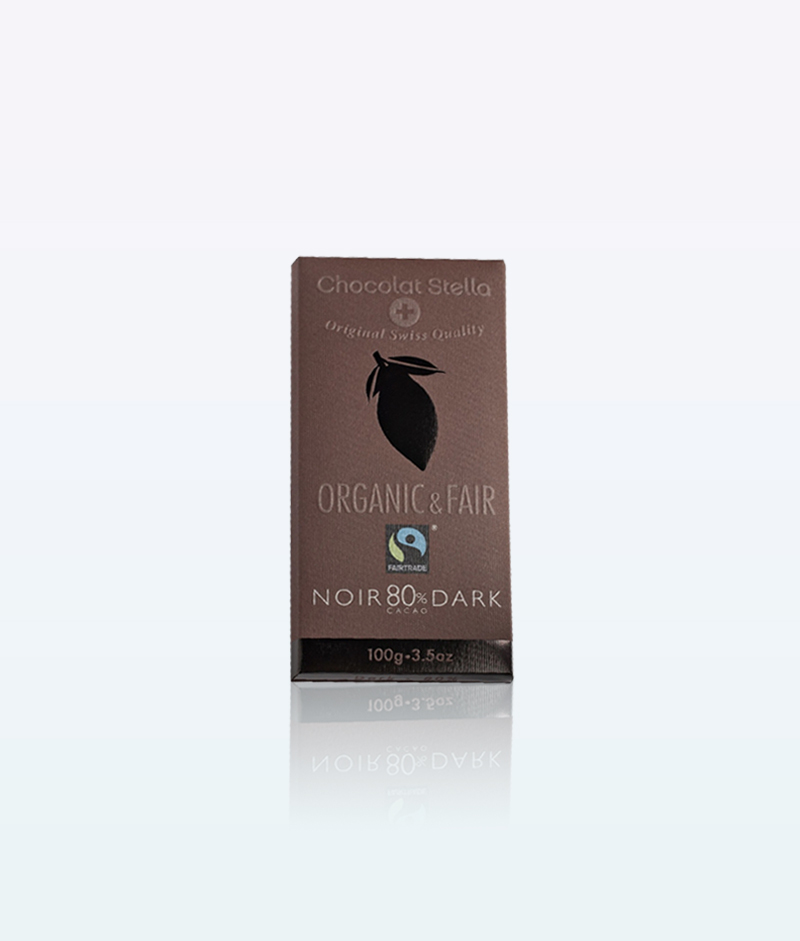 Stella Bernrain Organic And Fair Dark Chocolate 100 g. 80
