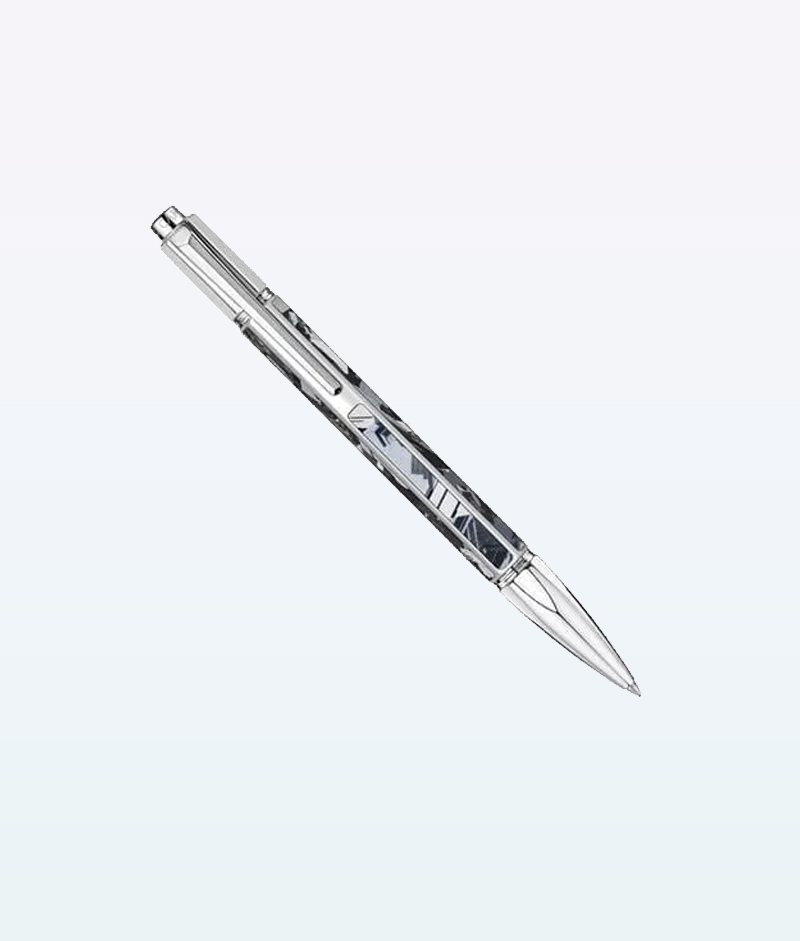 Caran dAche Silas Ballpoint pen silver plated rhodium 1