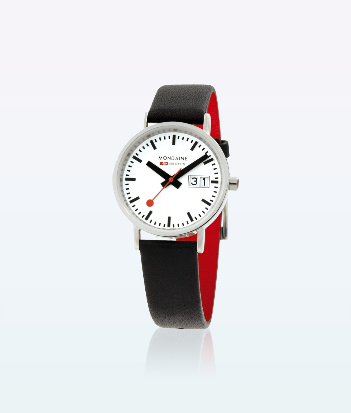 Mondaine Wristwatch Classic 11SBO Black White 2