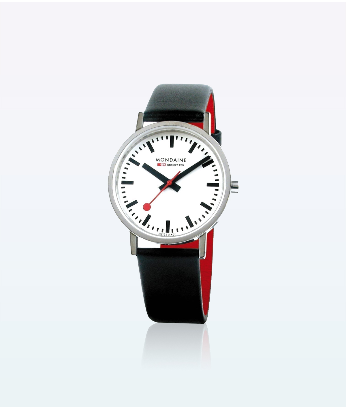 Mondaine Wristwatch Classic A660 16SBB Black White 2