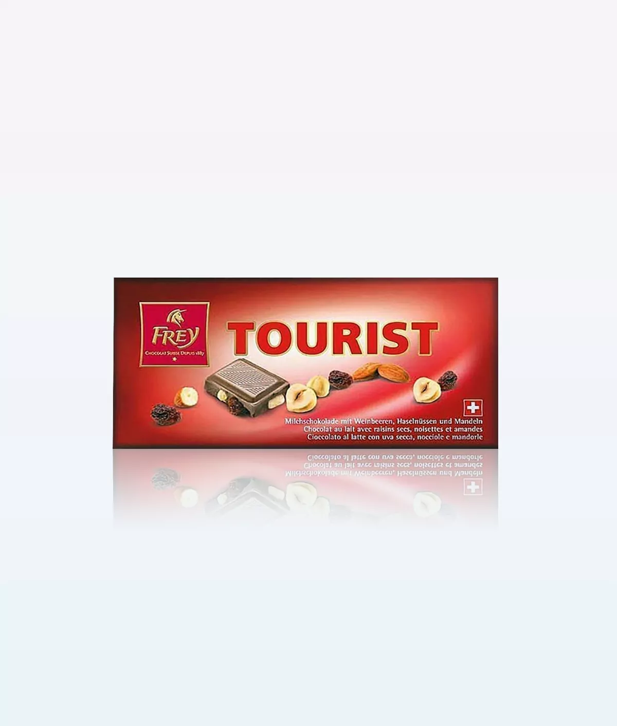 Frey Tourist Chocolat au Lait aux Raisins Noisettes et Amandes