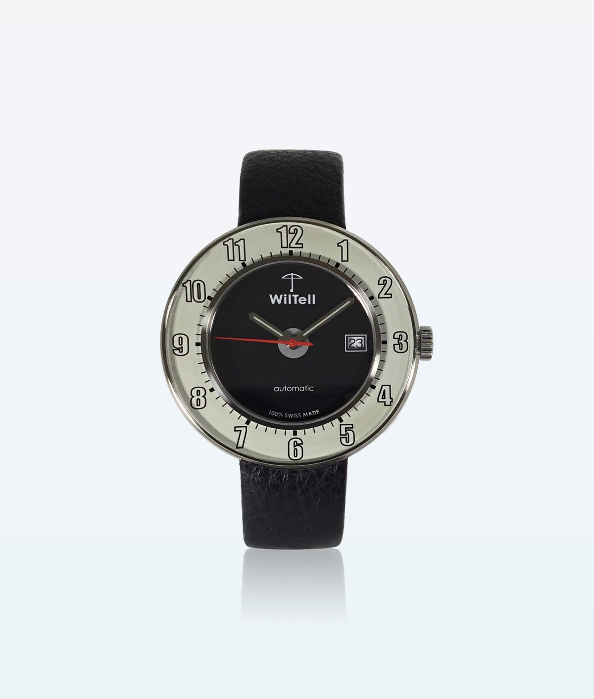 Montre-bracelet suisse WilTell 100 blanc noir