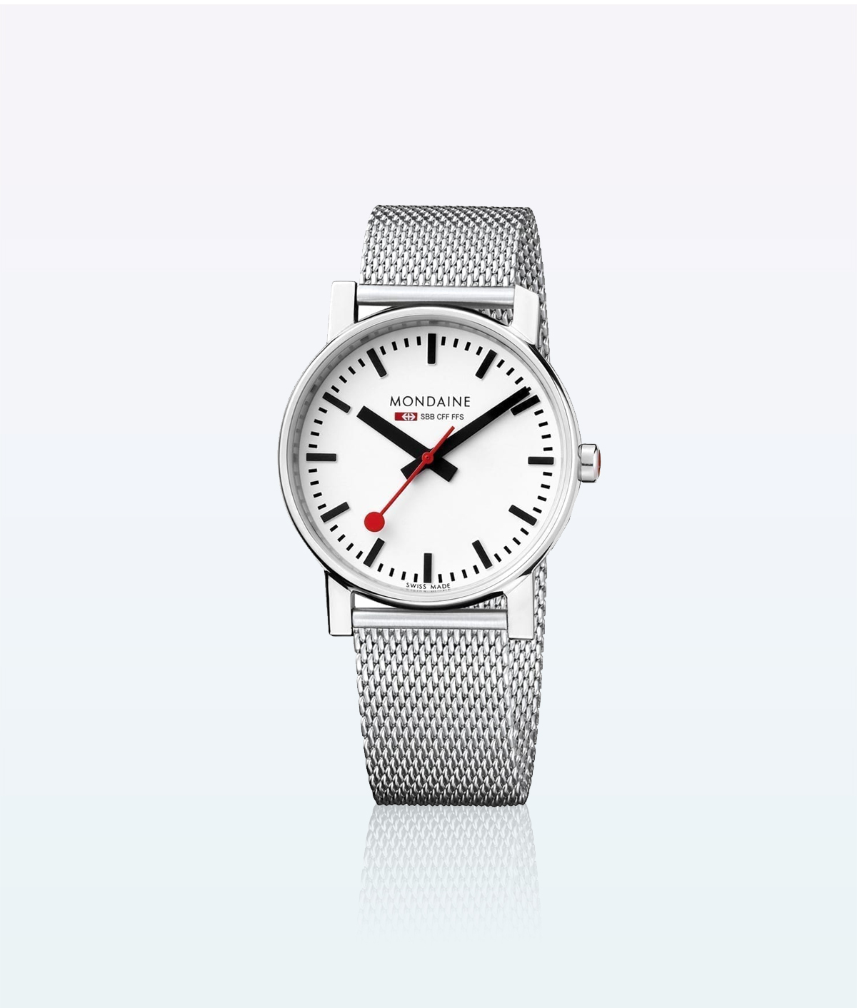 Mondaine Wristwatch Evo 11SBV Silver White 2