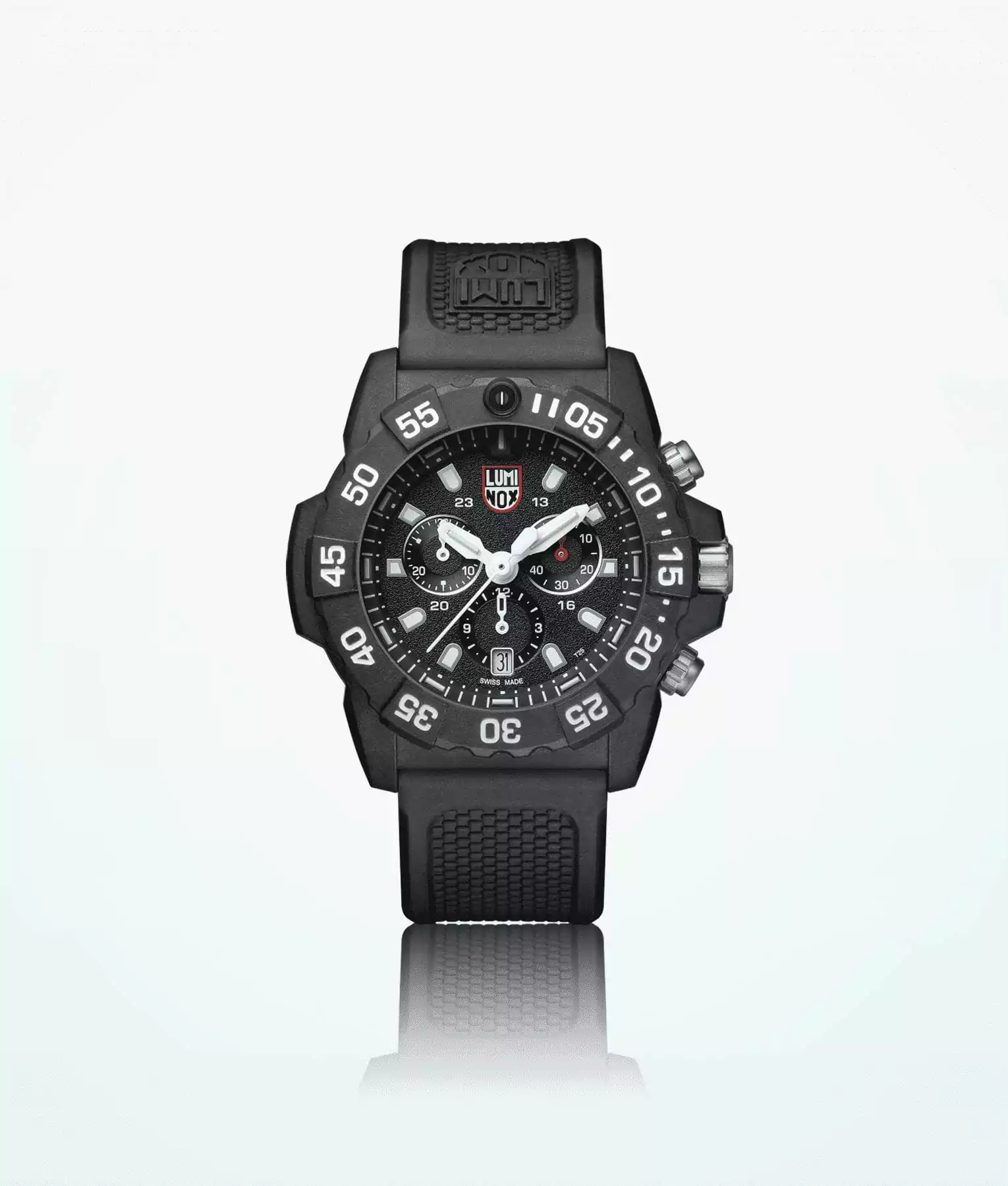 Luminox Navy Seal Chronograph 3580 Series Men Wristwatch Black White