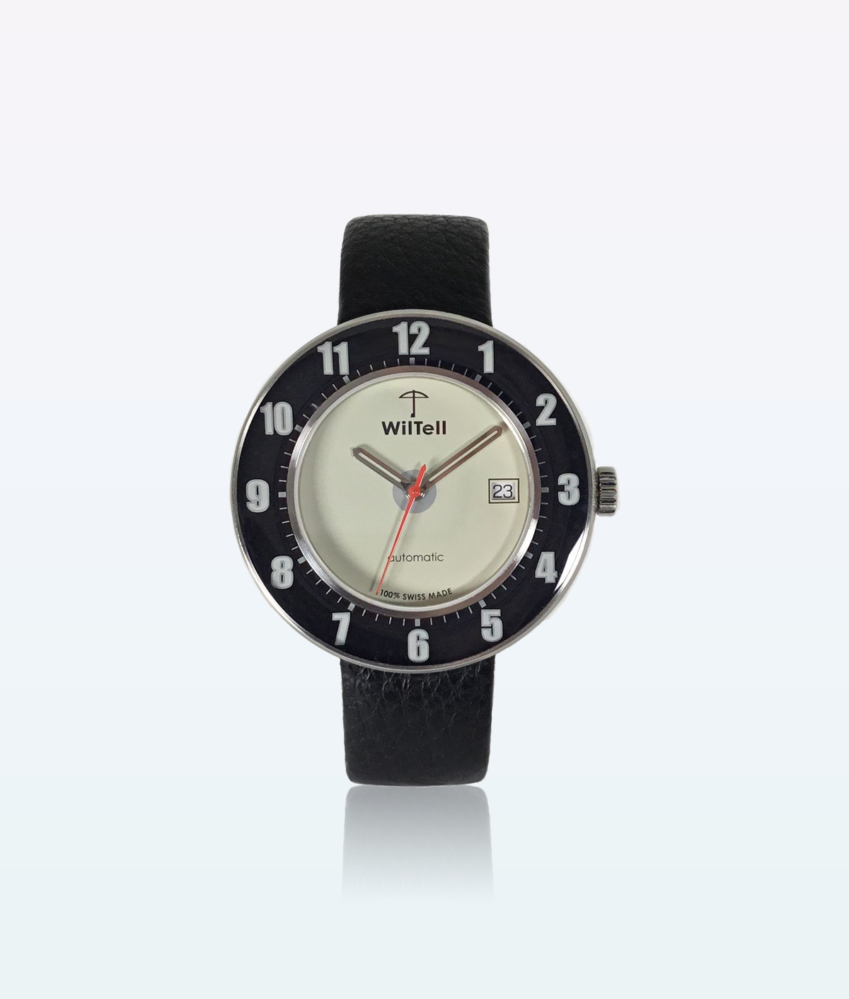 WilTell 100 Swiss Wrist Watch Black White