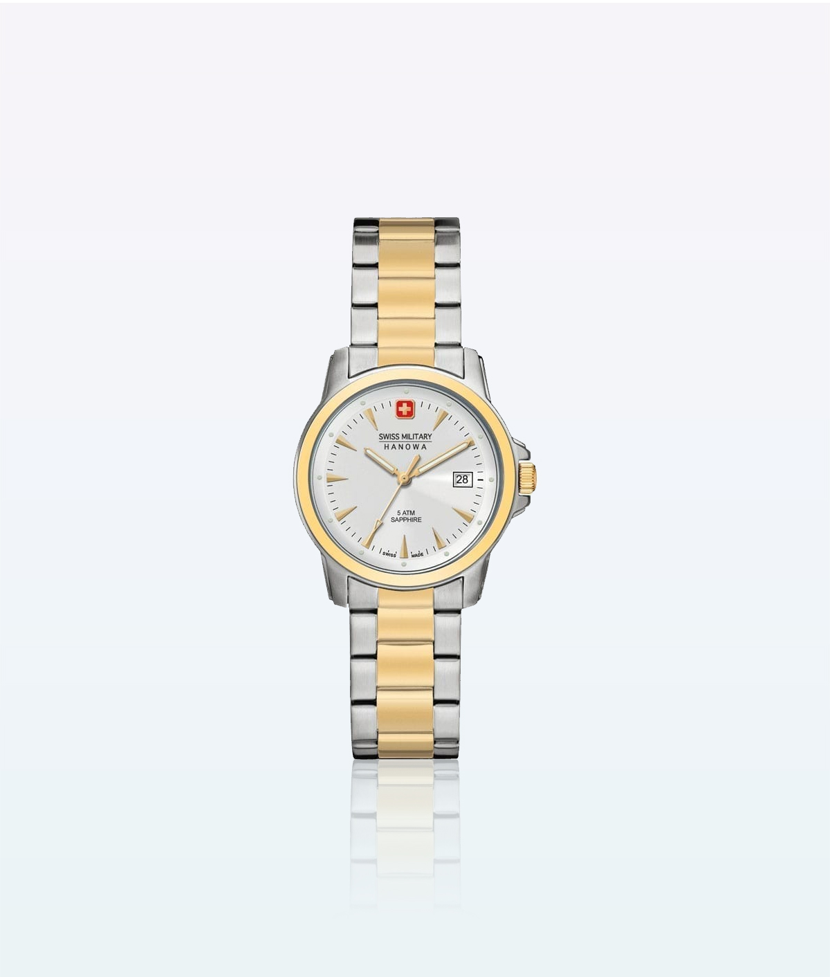 Hanowa Recrue suisse Wristwatch militaire suisse Lady Premier Silver- Or