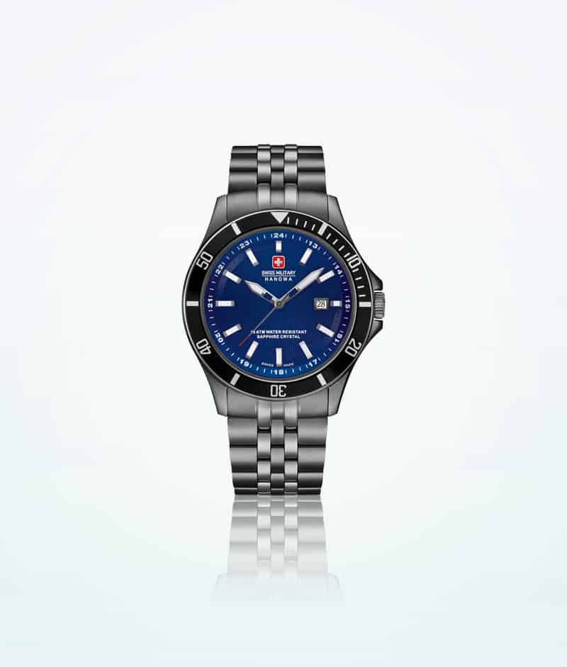 Hanowa Swiss Military Wristwatch Flagship Grey-Blue
