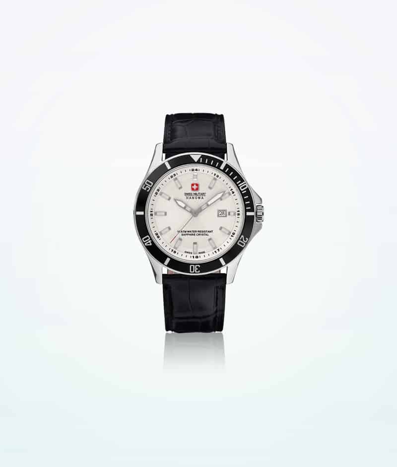 Hanowa Swiss Military Wristwatch Flagship Black-White
