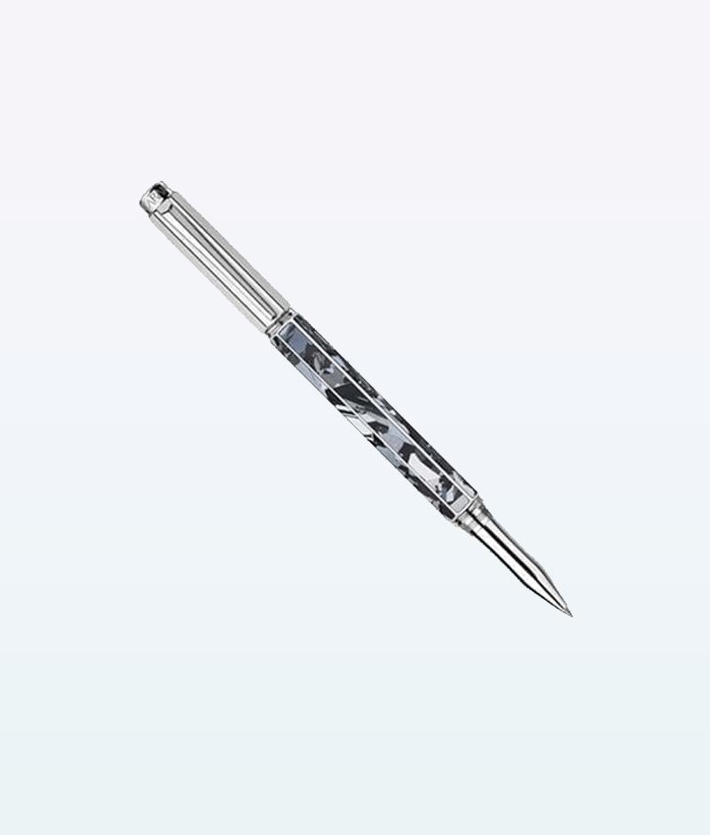 Caran dAche Silas Roller pen silver-pladed rhodium