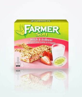 Farmer 6 Soft Milk-Strawberry Bars 174g