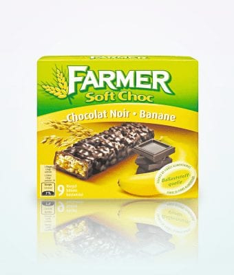 Farmer 9 Soft Dark Choc-Banana Bars 252g