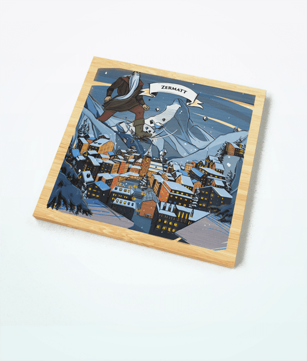 Varsy’s Zermatt Wooden Magnet