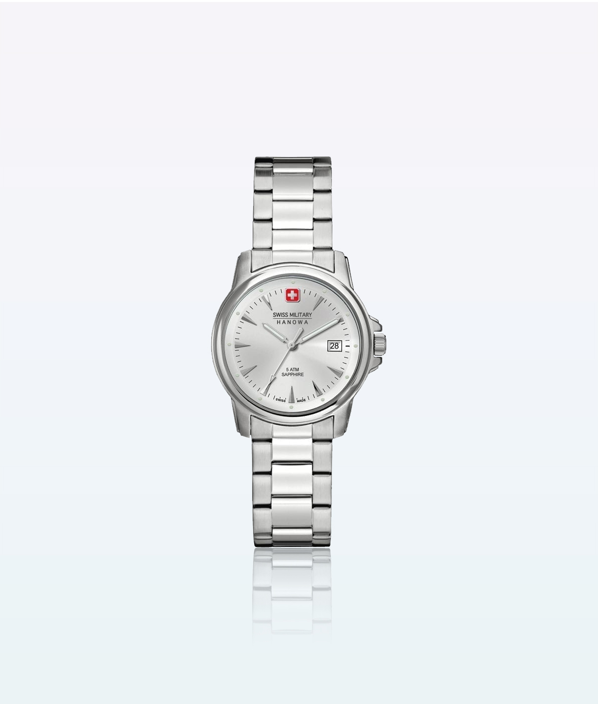 Reloj de pulsera militar suizo Hanowa Swiss Recruit Lady Prime Silver2