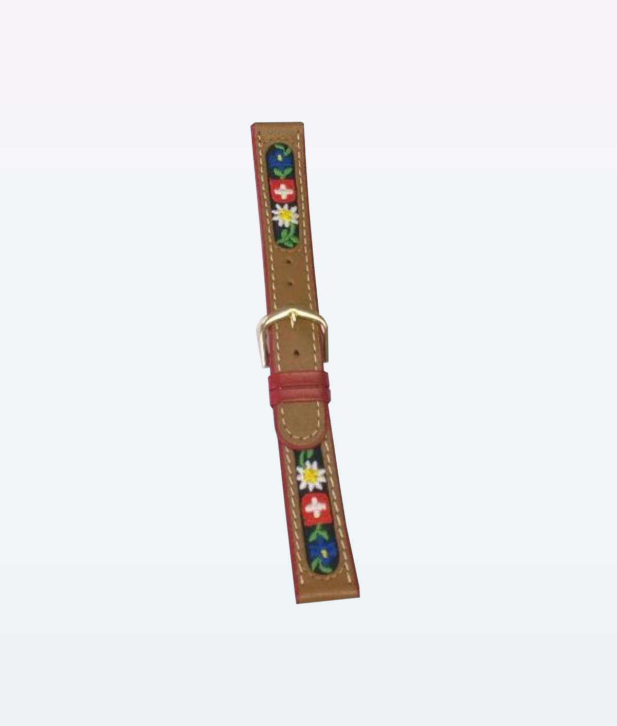 Bracelet de Montre Ethno Folclore 09 61D Kaki Rouge