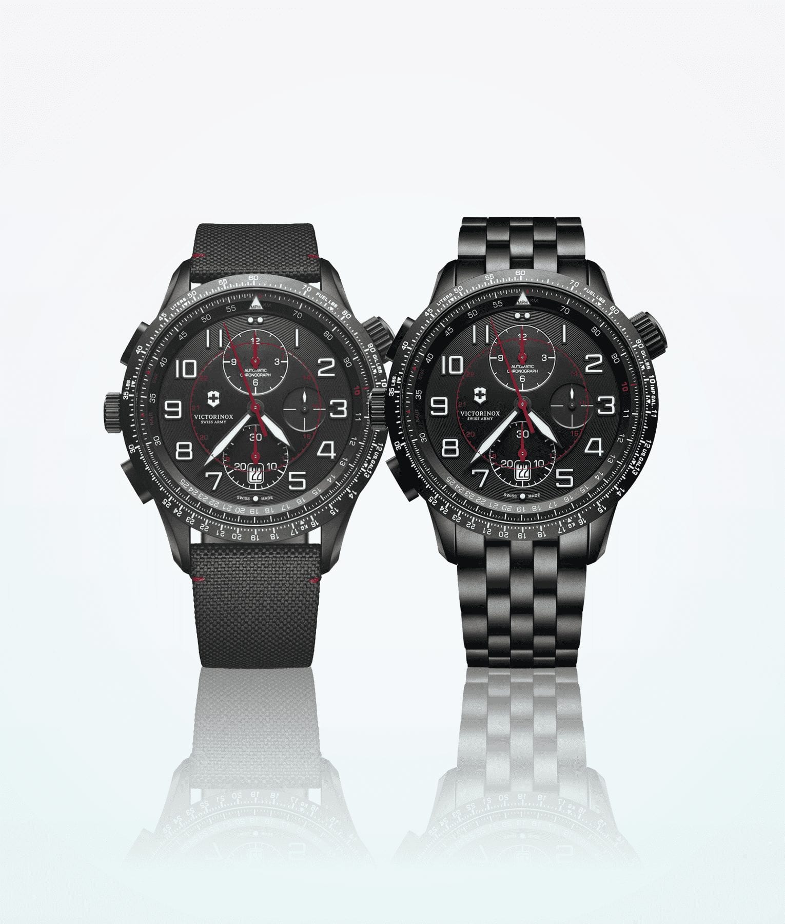 Reloj de pulsera Victorinox Airboss Mach 9 Black Edition para hombre