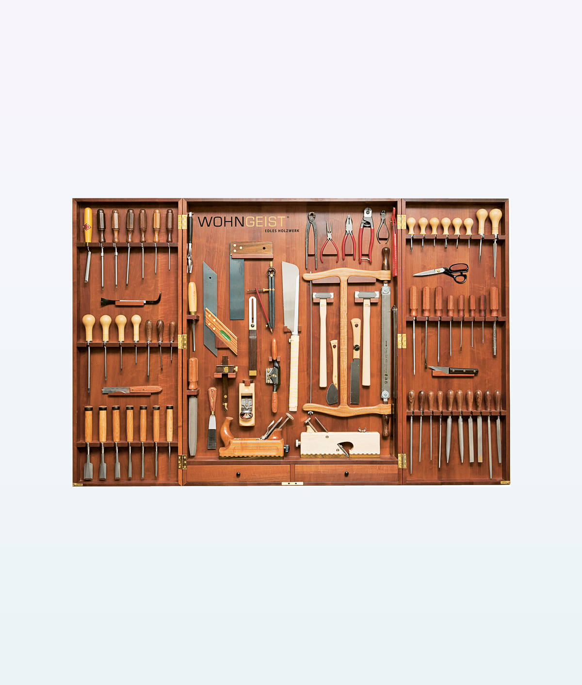 Bois et armoire à outils en bois de luxe de fabrication suisse