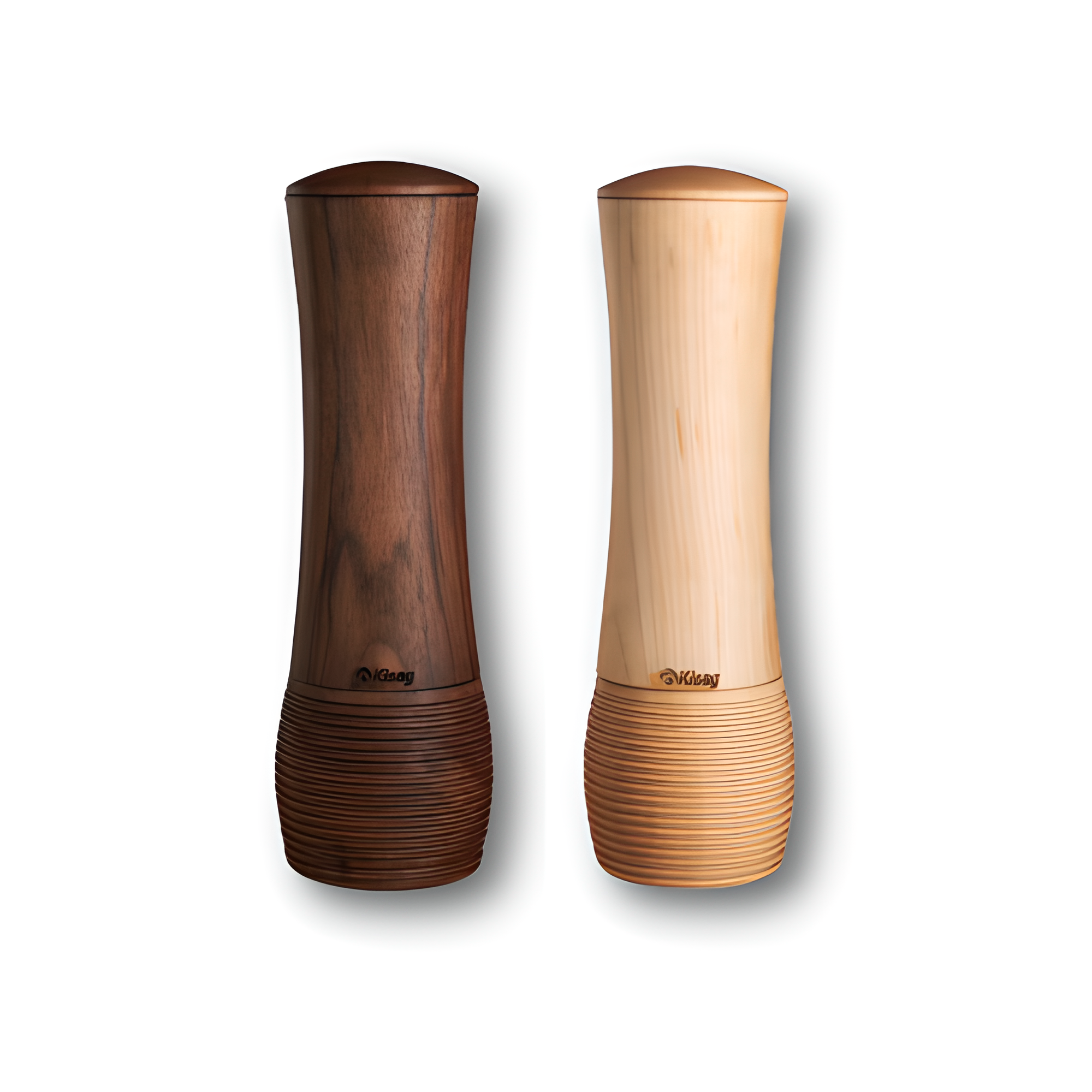 Kisag Artisan Salt and Pepper Mill - Black Walnut and Maple Finishes