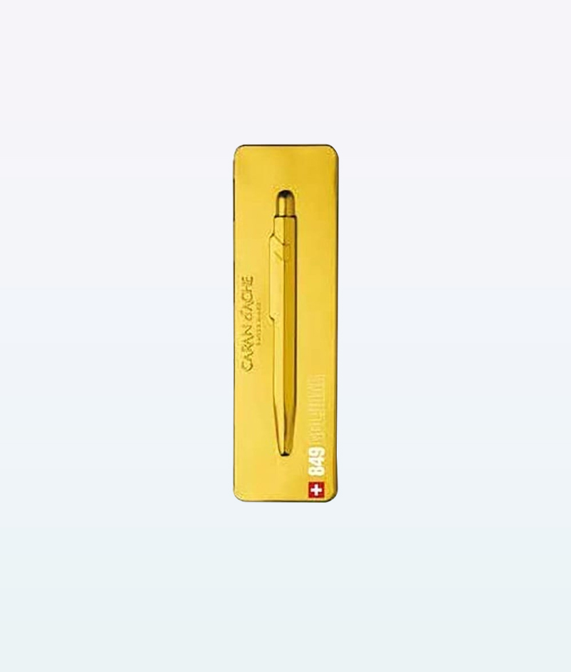 Caran dAche Stylo Gift Line Gold Bar Ballpoint Pen box
