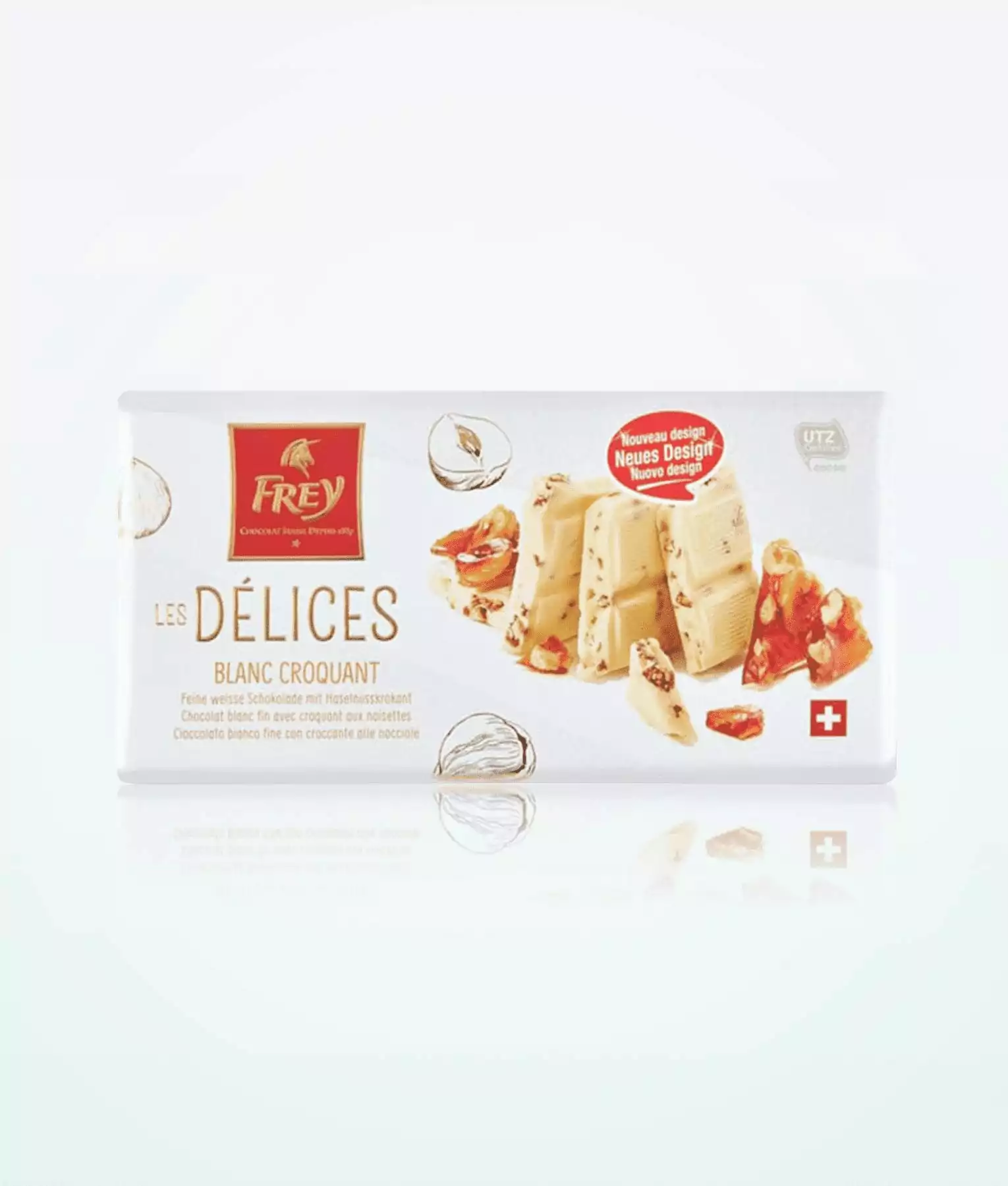 Frey Les Delices White Chocolate with Croquant 100g