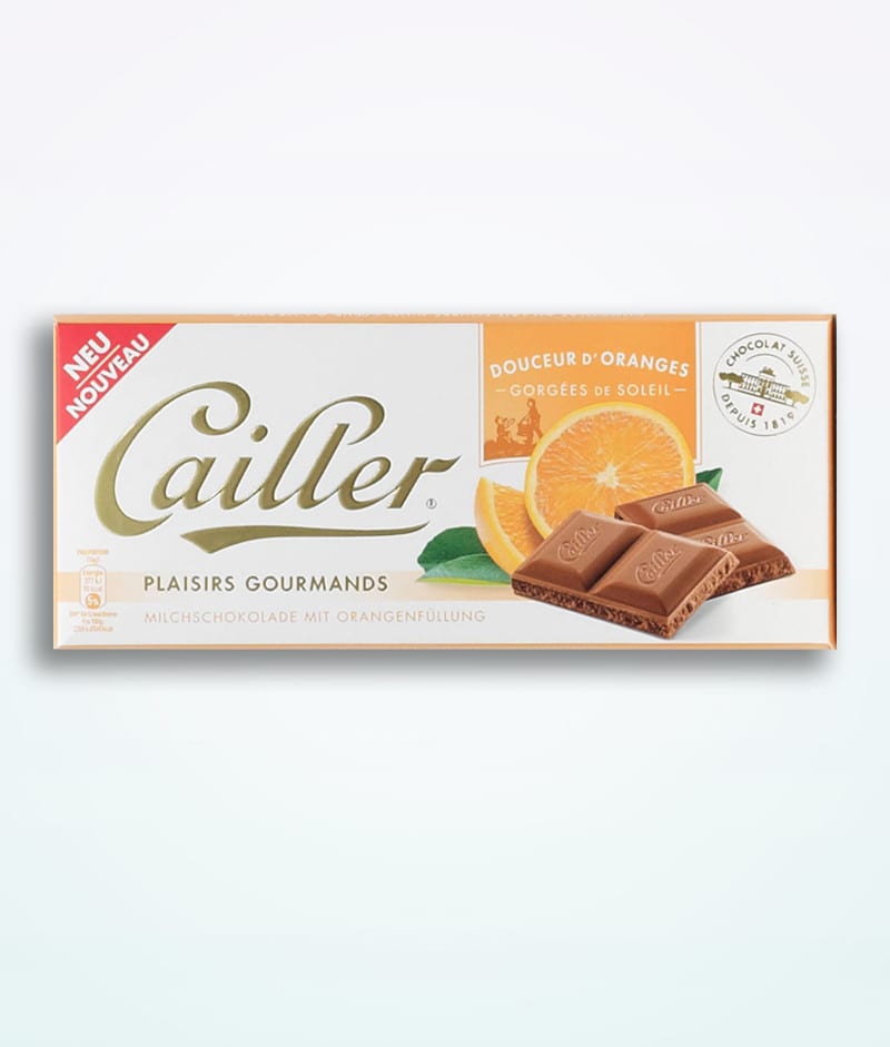 Cailler Plaisirs Gourmands Chocolate 96 g Orange