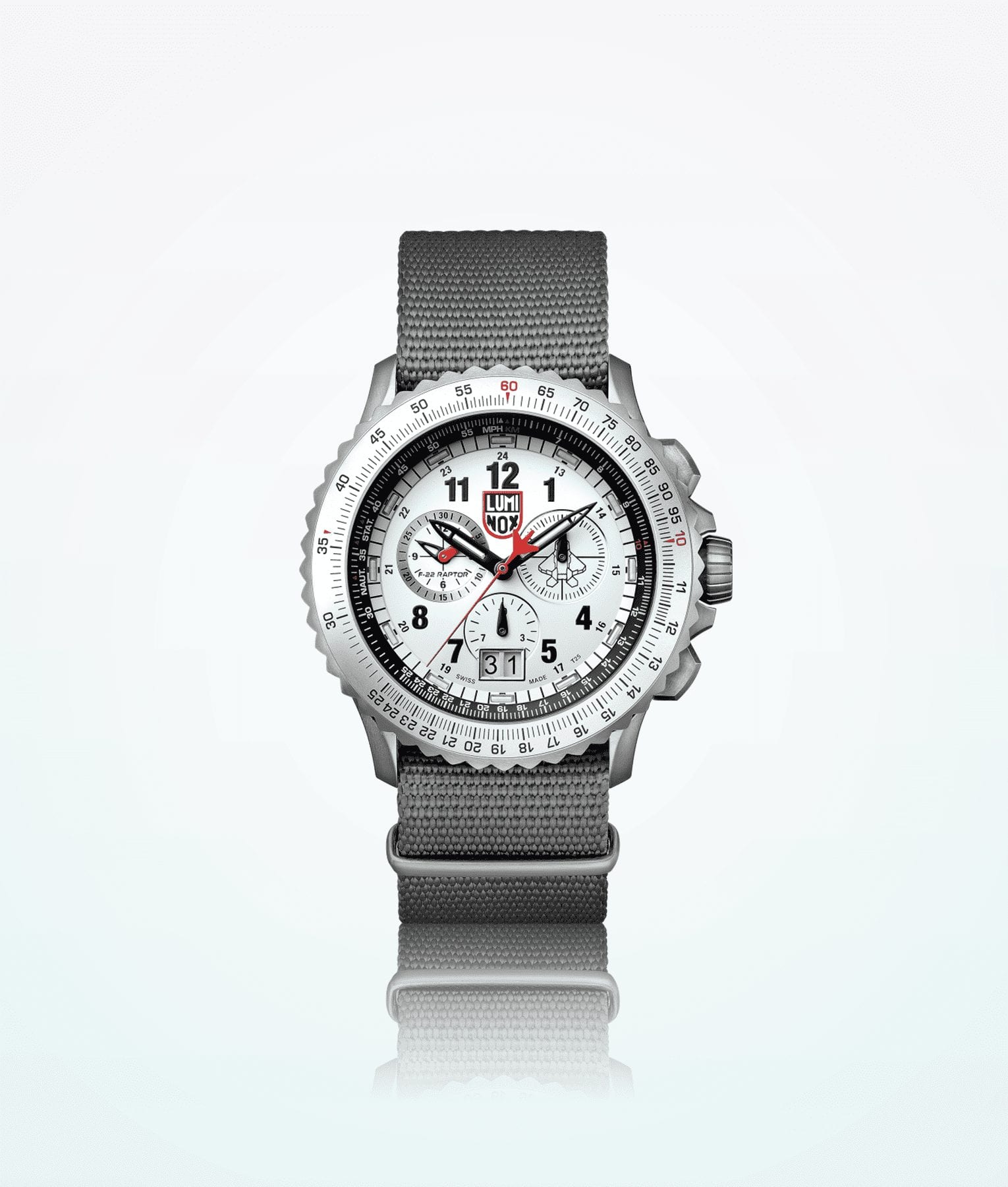 Reloj de pulsera para hombre Luminox Raptor 9240 Series gris oscuro