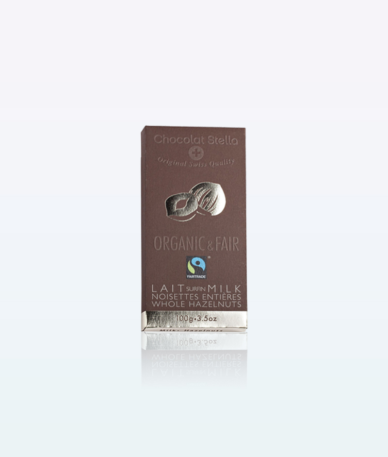 Stella Bernrain Chocolat Au Lait Bio Et Équitable 100 g noisette