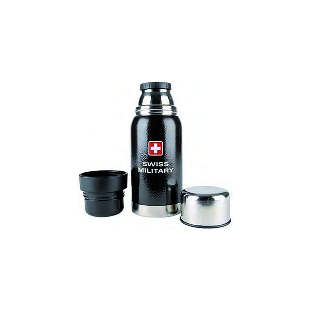 Autumn Camping Magic: Swiss Camping Equipment, p 12226 THERMOS noir - Swiss Made Direct - camping suisse, équipement de camping suisse, camping d'automne, couverture militaire suisse, équipement de camping