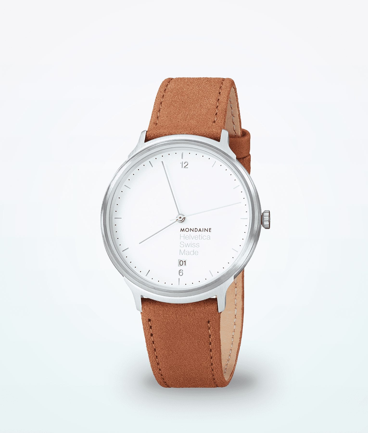 Reloj de pulsera Mondaine de Cuero de color Marrón para hombre Hombre Accesorios de Relojes de 